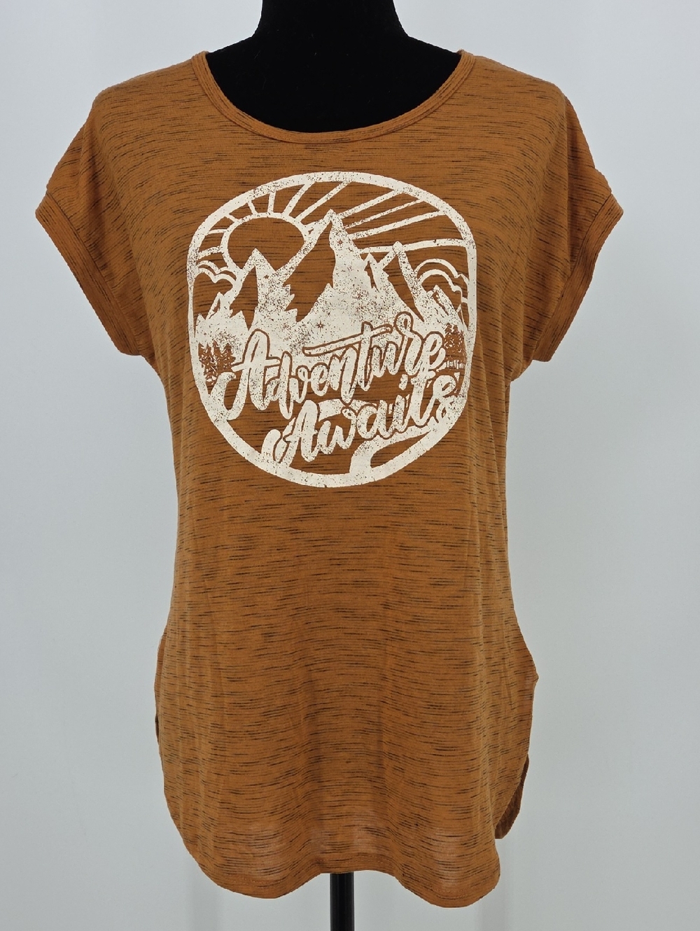Adventure Awaits Short Sleeve Tee - Rust